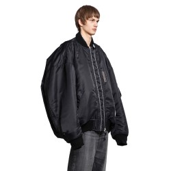 double layered oversized flight jacket