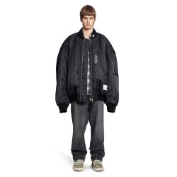 double layered oversized flight jacket