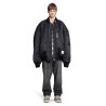 double layered oversized flight jacket