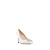 hangisi satin jewel buckle pumps