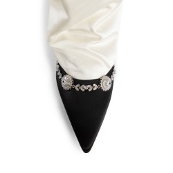 lamik gala satin embellished pumps