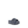 fendi sunshine ff denim flatform slides