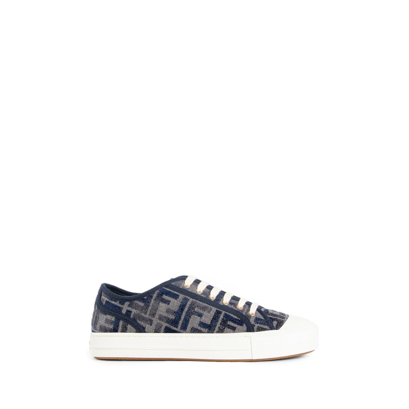 domino ff denim low-tops sneakers