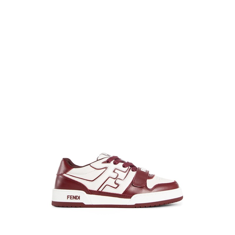 fendi match leather low-tops sneakers