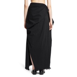 draped asymmetric skirt