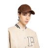 suede baseball cap