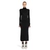 turtleneck dress in stretch viscose jersey