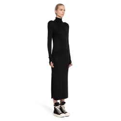 turtleneck dress in stretch viscose jersey