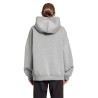 viscose jersey zip-up logo hoodie