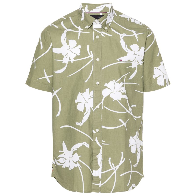 Large tropical prt shirt s/s