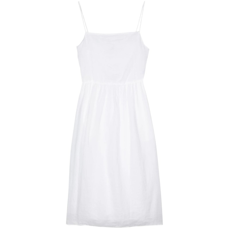 Linen midi slip dress