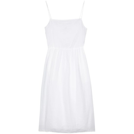 Linen midi slip dress