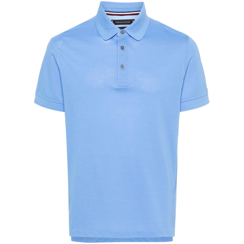 Mercerized pique slim polo