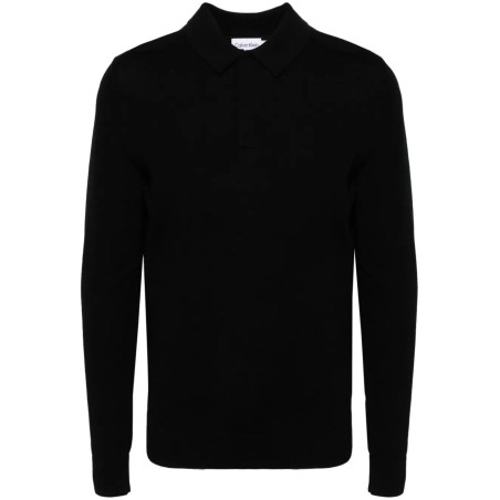 Merino polo sweater