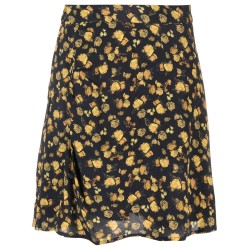 Moss crepe rose short skirt