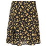 Moss crepe rose short skirt