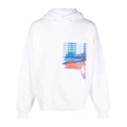 Motion floral graphic hoodie