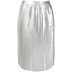 PLEATED SILVER SKIRT