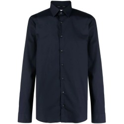 Poplin stretch slim shirt