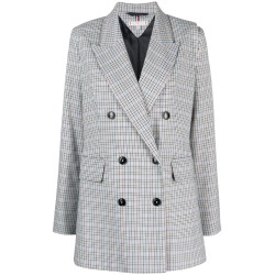 Small check relaxed db blazer