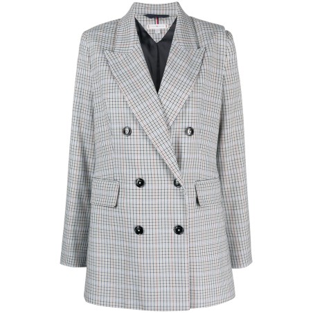 Small check relaxed db blazer