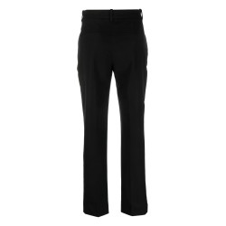 Stretch gabardine slim ankle