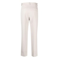 Stretch gabardine slim ankle