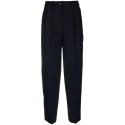 Tapered pleated pant