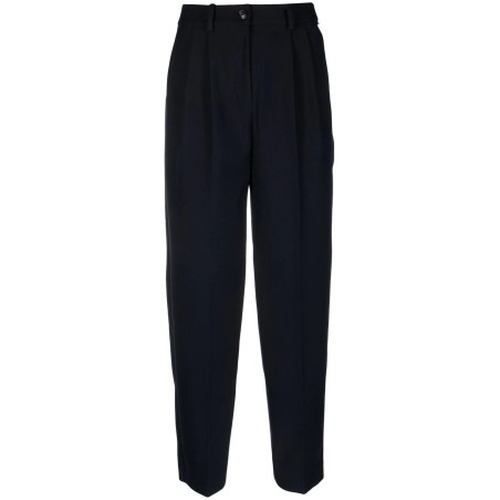 Tapered pleated pant