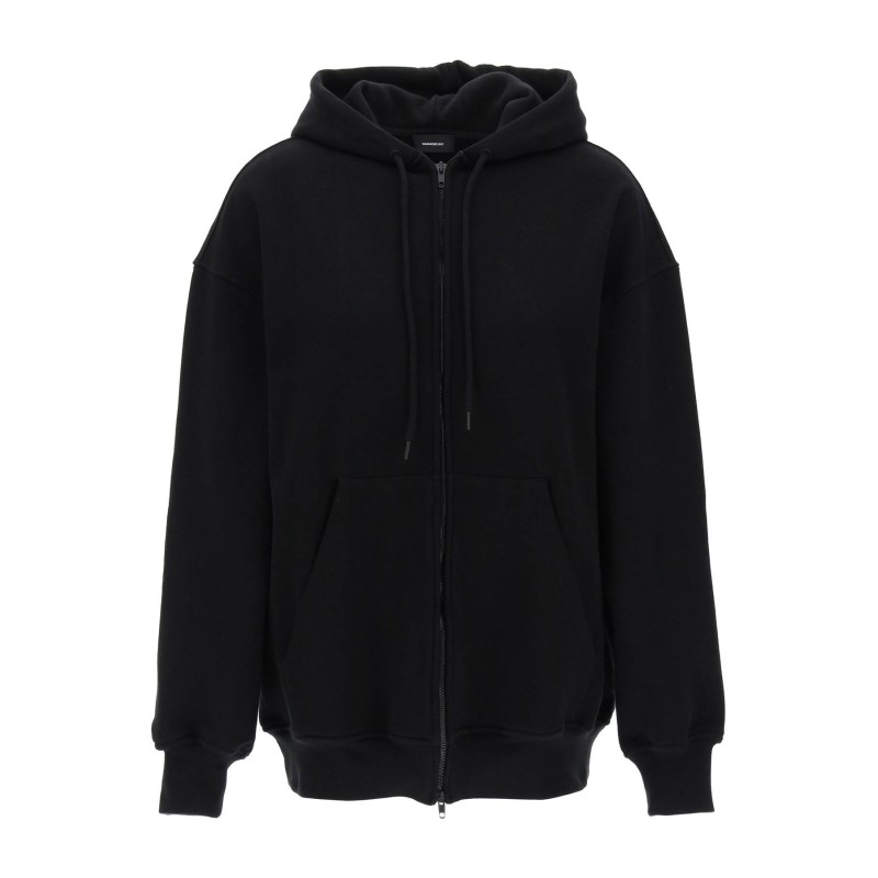 oversized zip-up hoodie