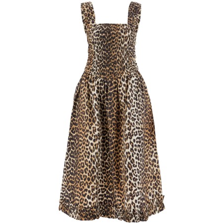 animal print cotton dress