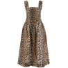 animal print cotton dress