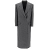 woolen overcoat in canvas fabric