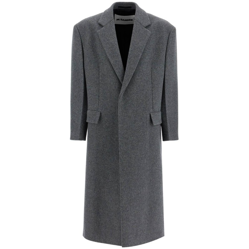 long felted wool coat