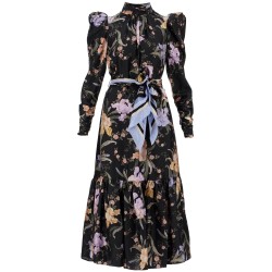 eden midi dress with floral print