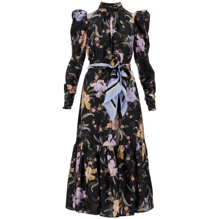 eden midi dress with floral print