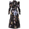 eden midi dress with floral print