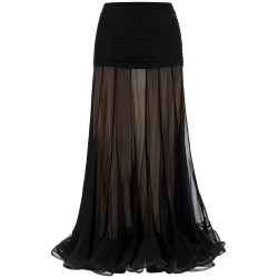 maxi skirt with fl