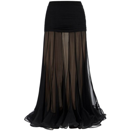 maxi skirt with fl