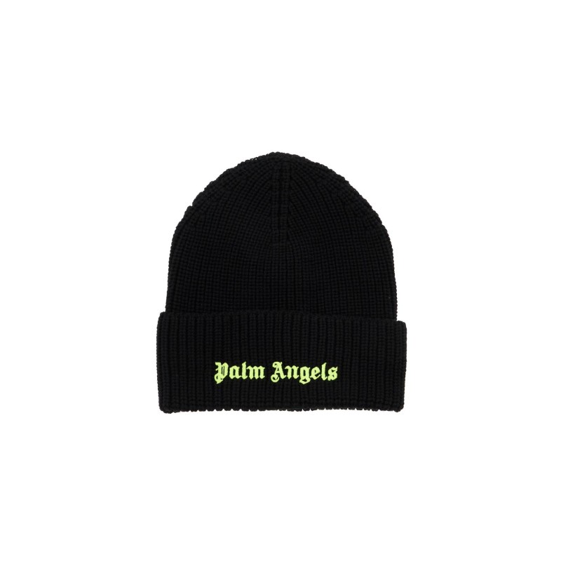 fluorescent logo beanie