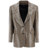 houndstooth blazer with sequins