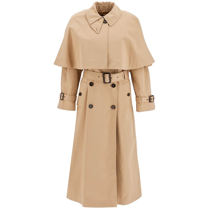 trench coat with removable cape