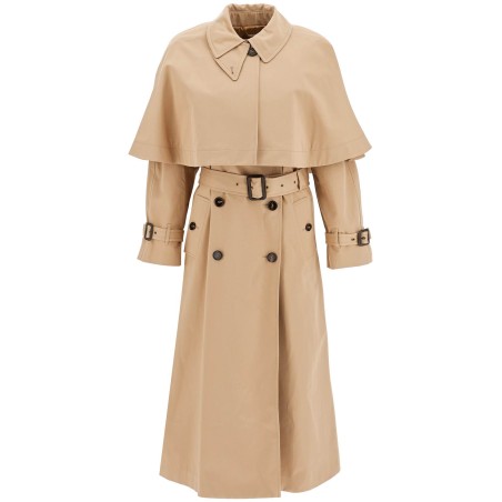 trench coat with removable cape