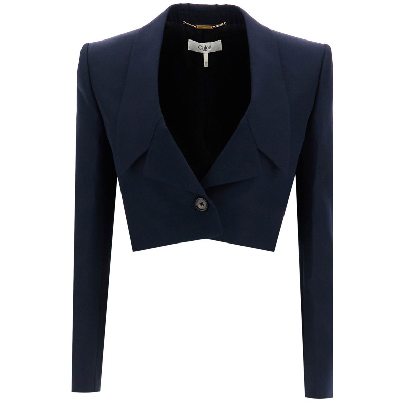 cropped wool jacket for women