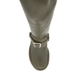 equestrian-style leather riding boots