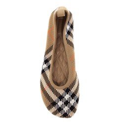 baby checkered ballet flats