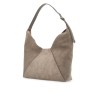 bc duo suede leather hobo bag with