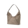 bc duo suede leather hobo bag with