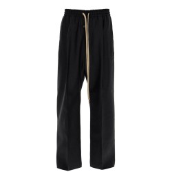 wide wool and silk trousers