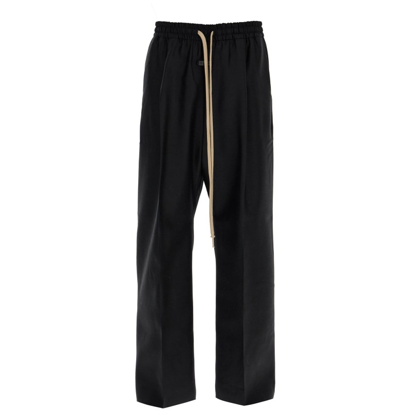 wide wool and silk trousers